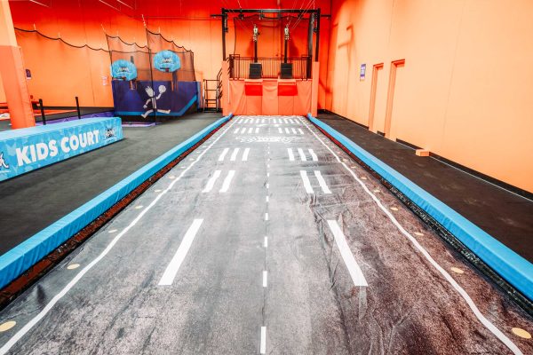 trampoline airbag track