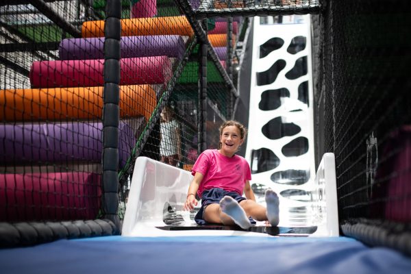 slide at indoor playground